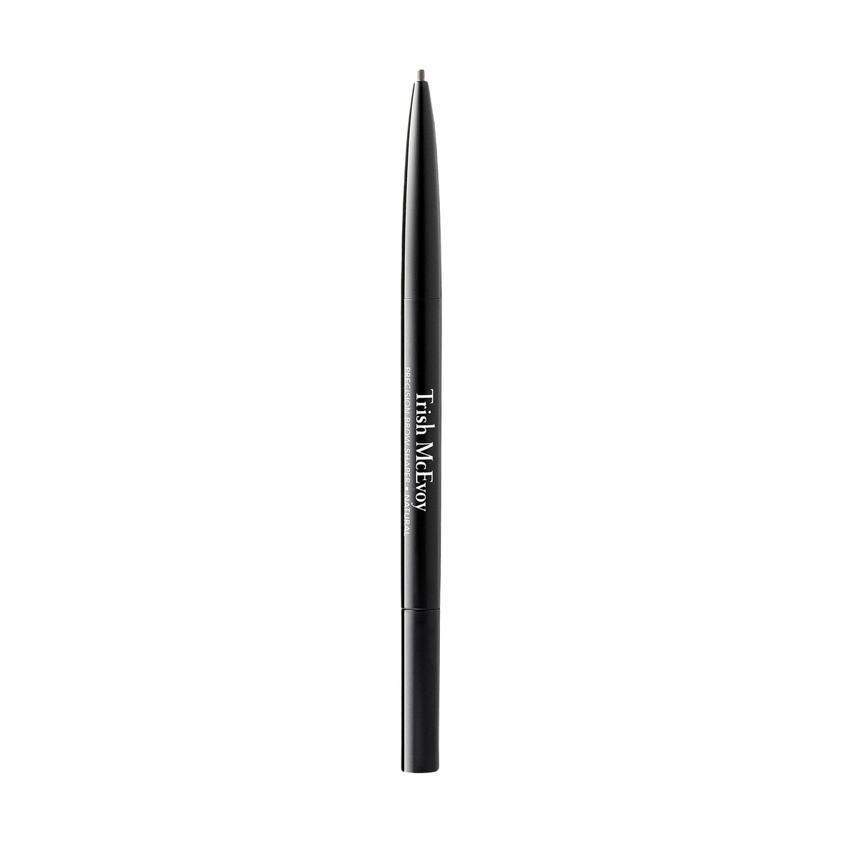 Trish McEvoy Precision Brow Shaper front view shows sleek packaging and portable design benefit