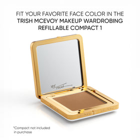 Trish McEvoy compact travel shot highlighting slim, travel-friendly design