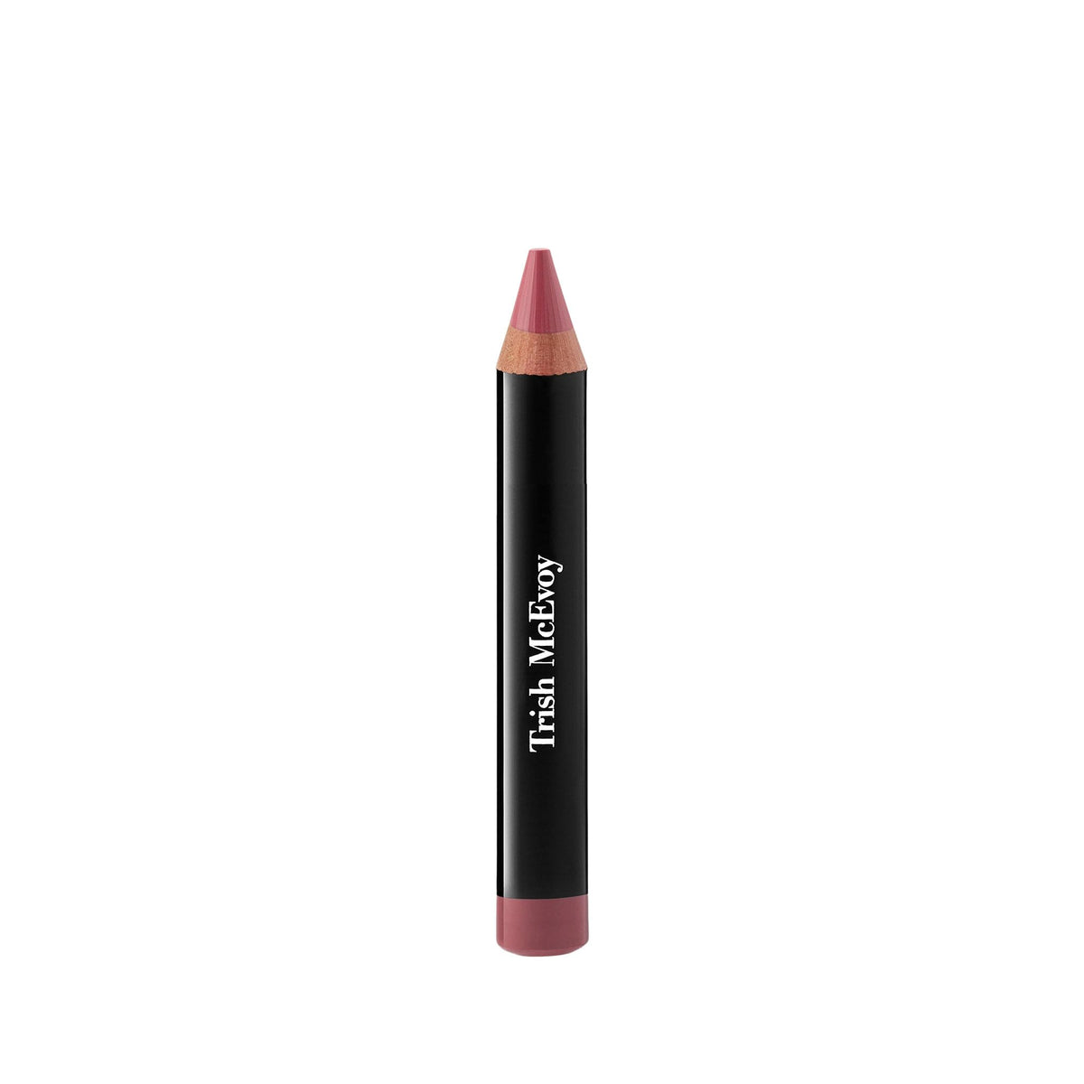 Trish McEvoy lip crayon front packaging showing nude shade and branding benefit precise application