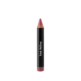 Trish McEvoy lip crayon front packaging showing nude shade and branding benefit precise application