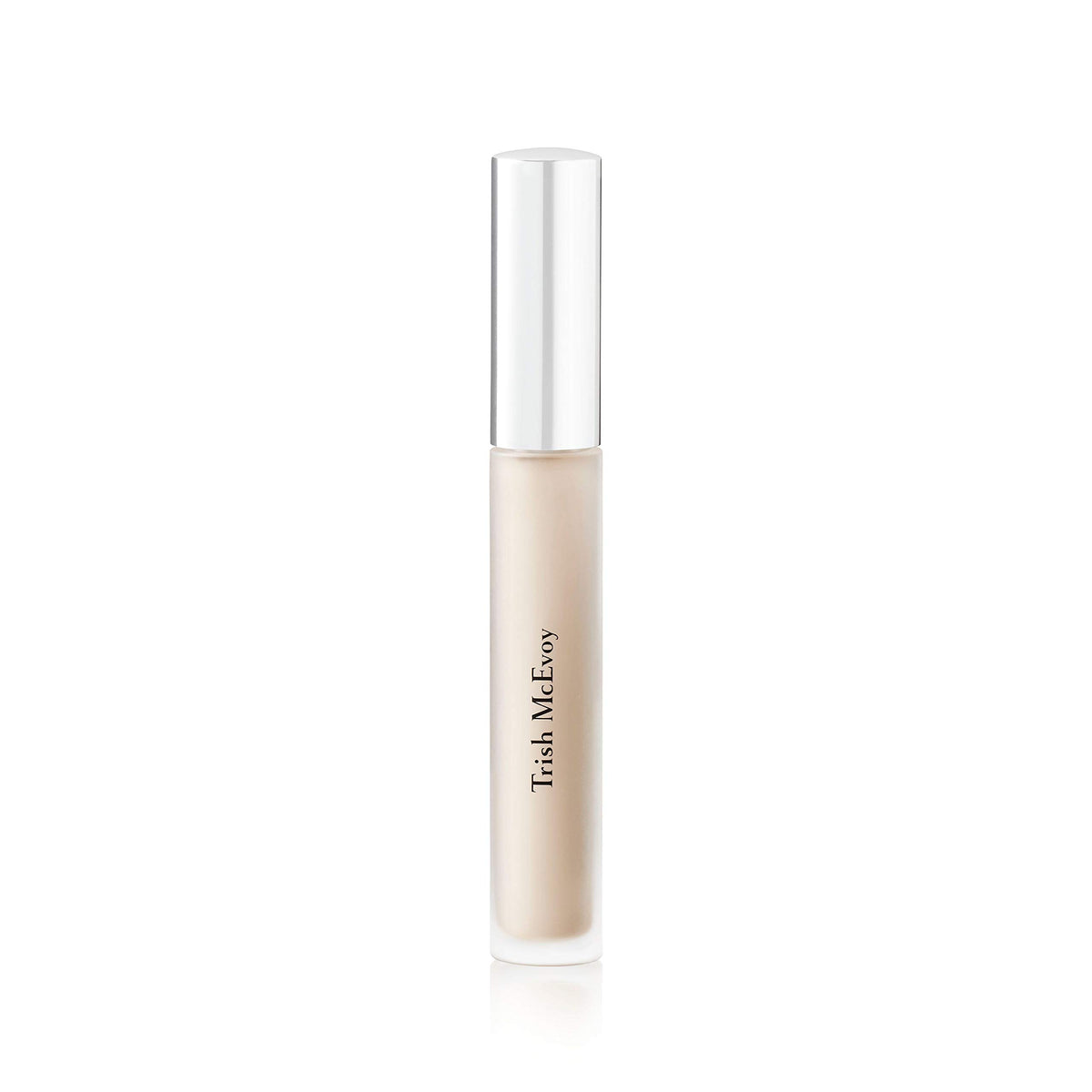 Trish McEvoy application with finger demonstrating quick blending benefit