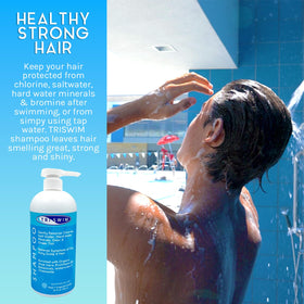 TRISWIM label close-up of ingredients, brand transparency aids informed choice