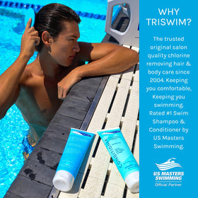 TRISWIM mesh gift bag styled with bottles for easy storage and travel-ready convenience