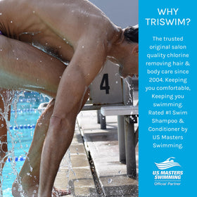 TRISWIM size comparison bottles showing large 32 oz value