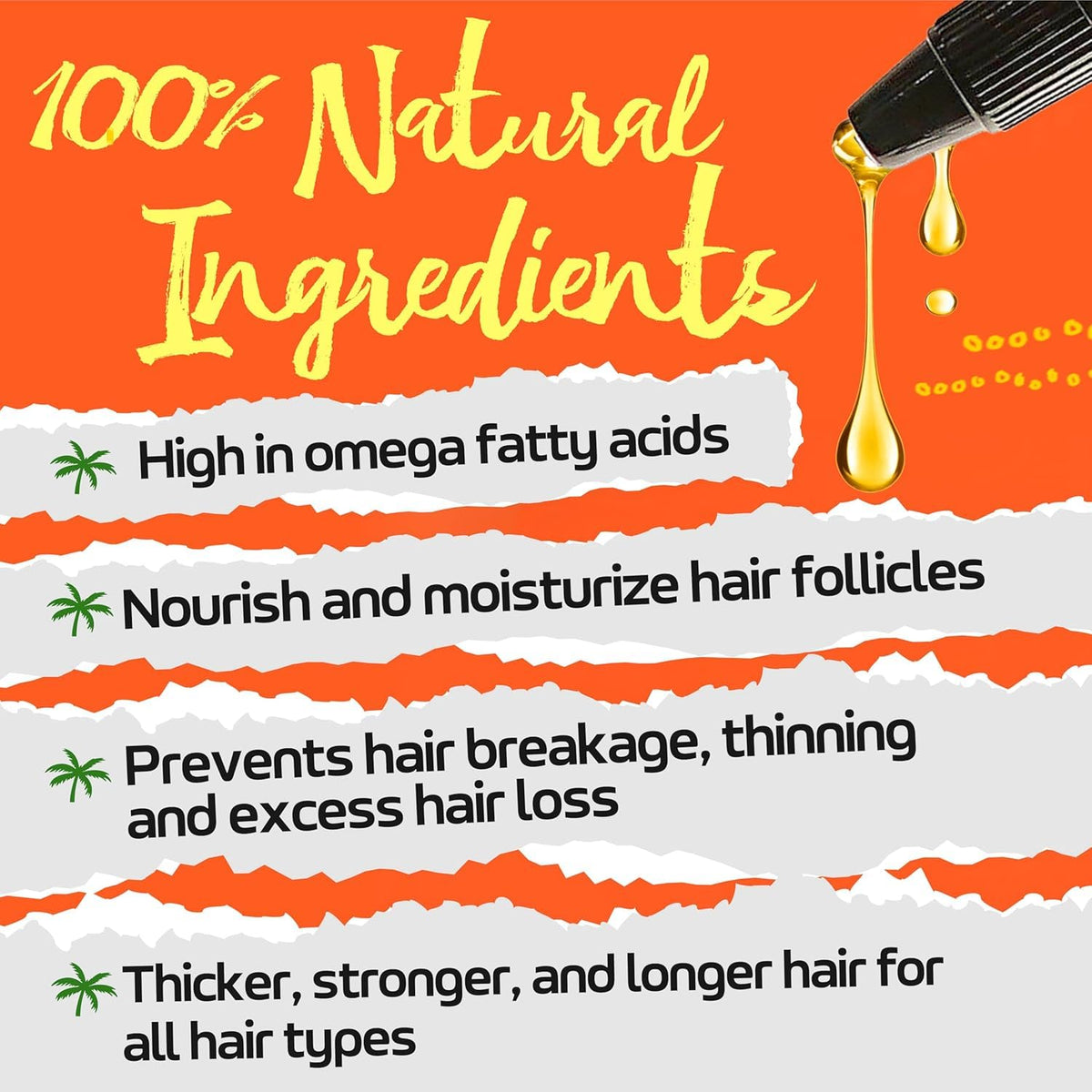 Tropic Isle Living pouring oil to show texture and quick absorption for hydration