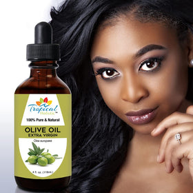 Tropical Holistic applied to hair ends showing reduced frizz and shine benefit