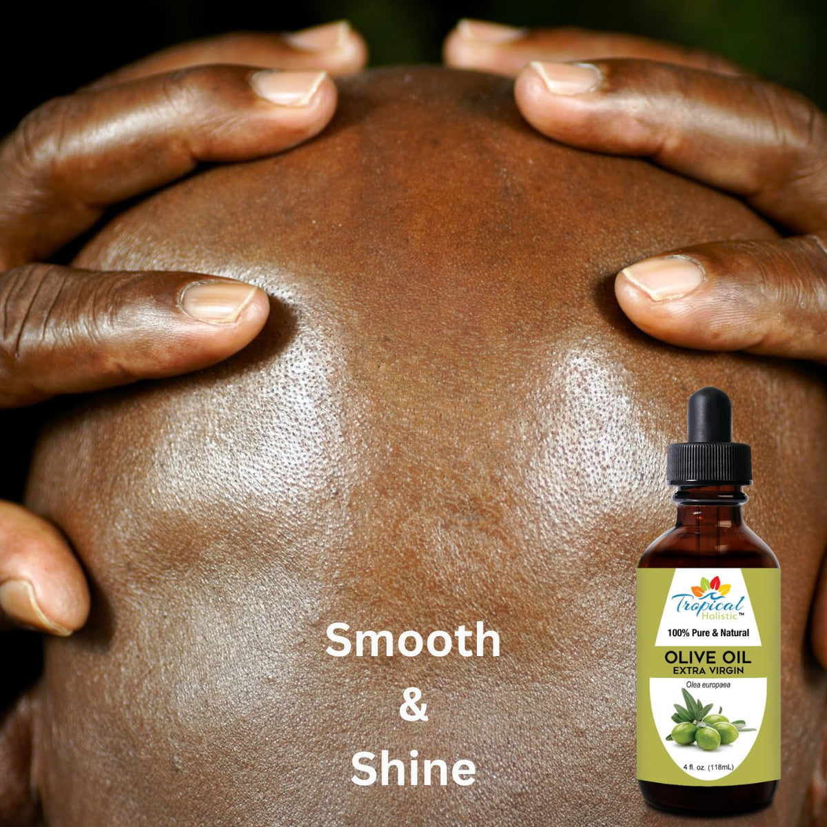 Tropical Holistic label and Tunisia origin view showing authentic sourcing benefit
