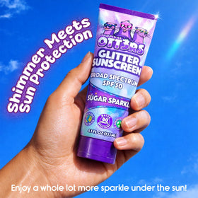 TROPICAL OTT3RS shimmer effect on skin adding subtle glow and protection