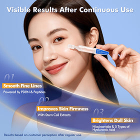 TRSTAY LUXE ampoule cap close-up highlighting sterile single-use design