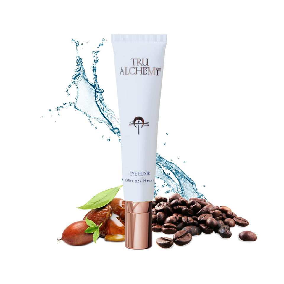 Tru Alchemy front packaging showing clean eye treatment and benefits
