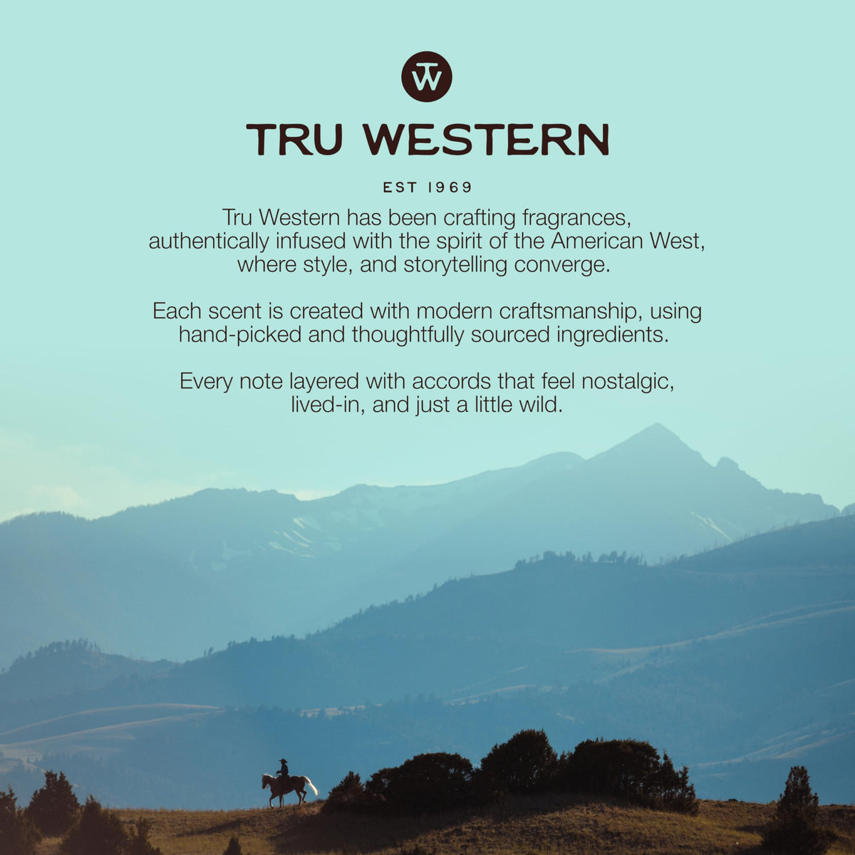 Tru Fragrance Beauty label listing essential oils for authentic natural scent