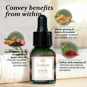 Truayur label close-up highlighting herbal blend information
