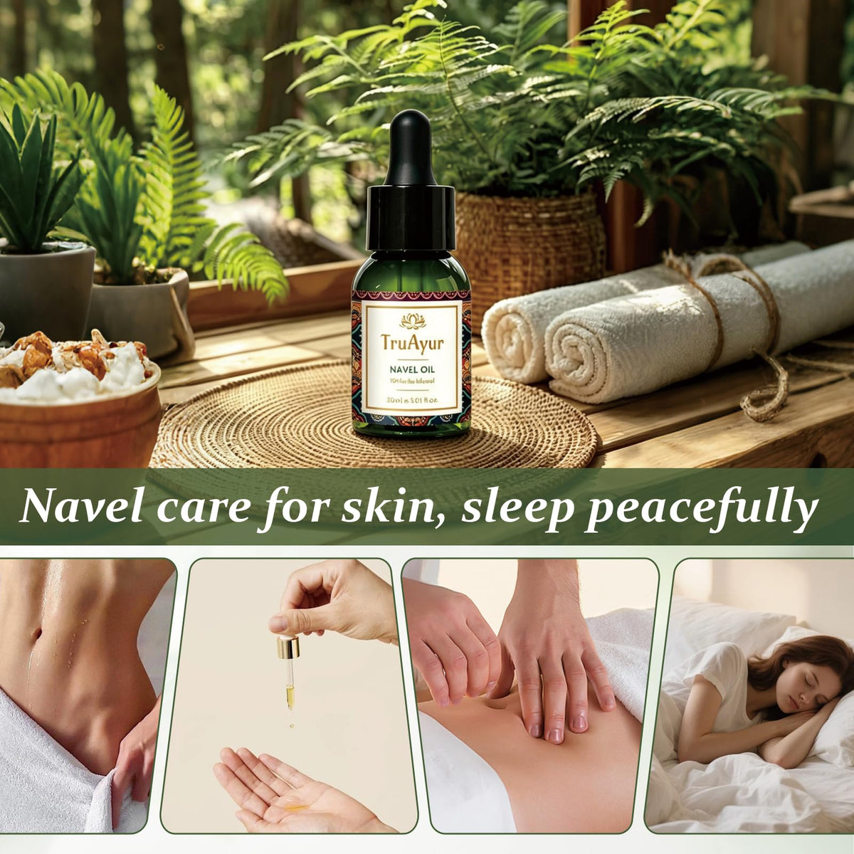Truayur oil texture on skin showing lightweight moisturizing benefit
