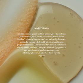 True Botanicals illustrative before and after view showing improved skin appearance