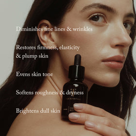 True Botanicals close-up of serum texture demonstrating lightweight hydration
