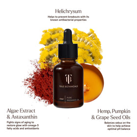 True Botanicals in-hand application illustrating easy layering under sunscreen and makeup