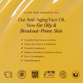 True Botanicals close-up oil drop texture demonstrating fast-absorbing, non-greasy finish