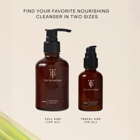 True Botanicals bottle on bathroom shelf suggesting ritual use and spa-like benefit
