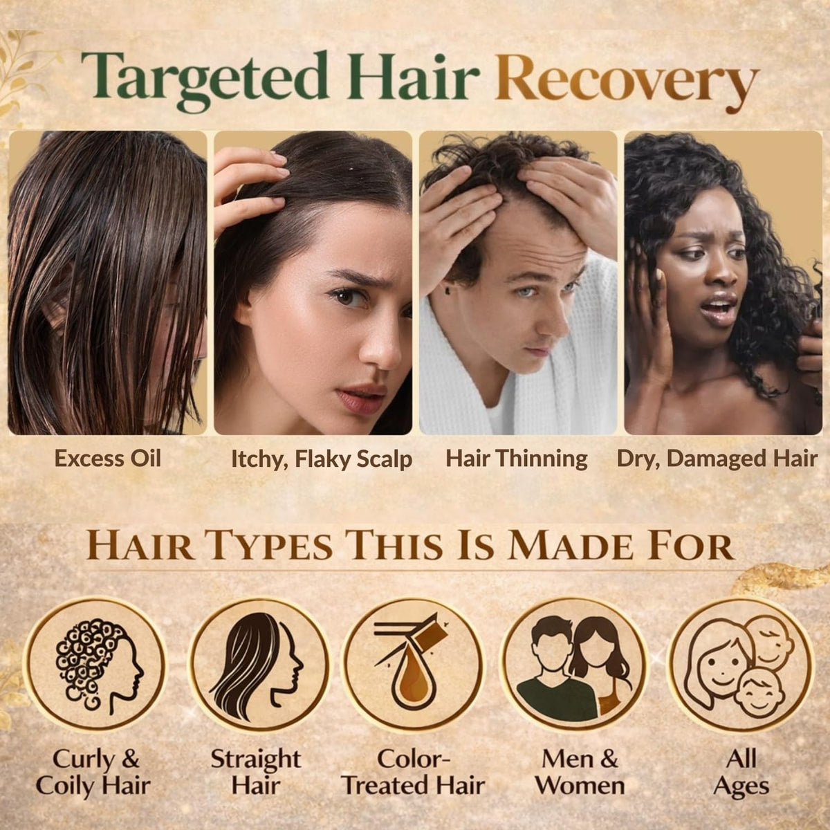 TRUÉ PURSUÉ conditioner pouring to show rich texture and lightweight slip for detangling