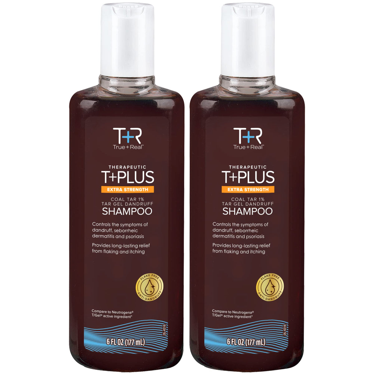 True+Real front packaging showing two 6 fl oz bottles and benefits