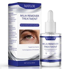 TRUERELIEF bottle front view showing clear milia care serum