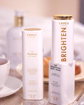 Truly serum texture droplet illustrating lightweight absorbent formula