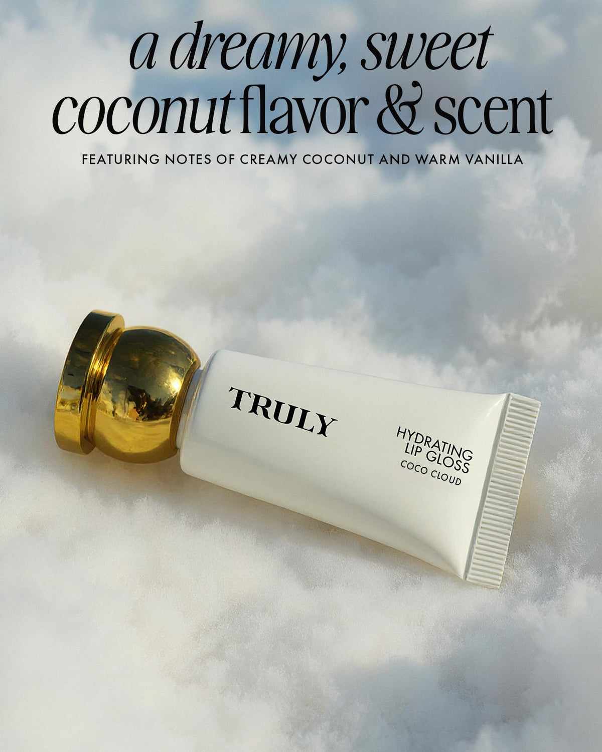 Truly Coco Cloud worn in evening setting highlighting sparkling finish for night looks