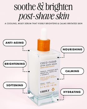 Truly Coco Cloud serum pump detail for easy, mess-free dispensing benefit