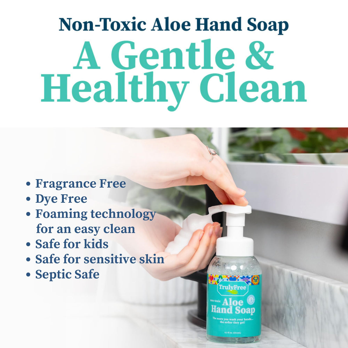 Truly Free aloe gel texture close-up highlighting moisturizing plant extract