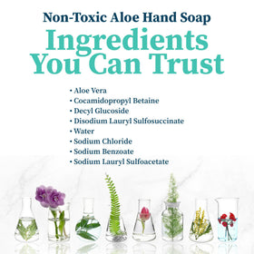 Truly Free label ingredients closeup showing natural, non-toxic formulation