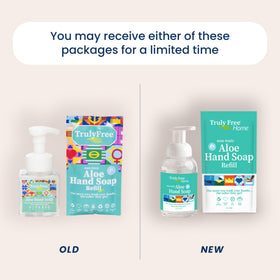 Truly Free refill pouches pair displayed to emphasize reduced plastic waste