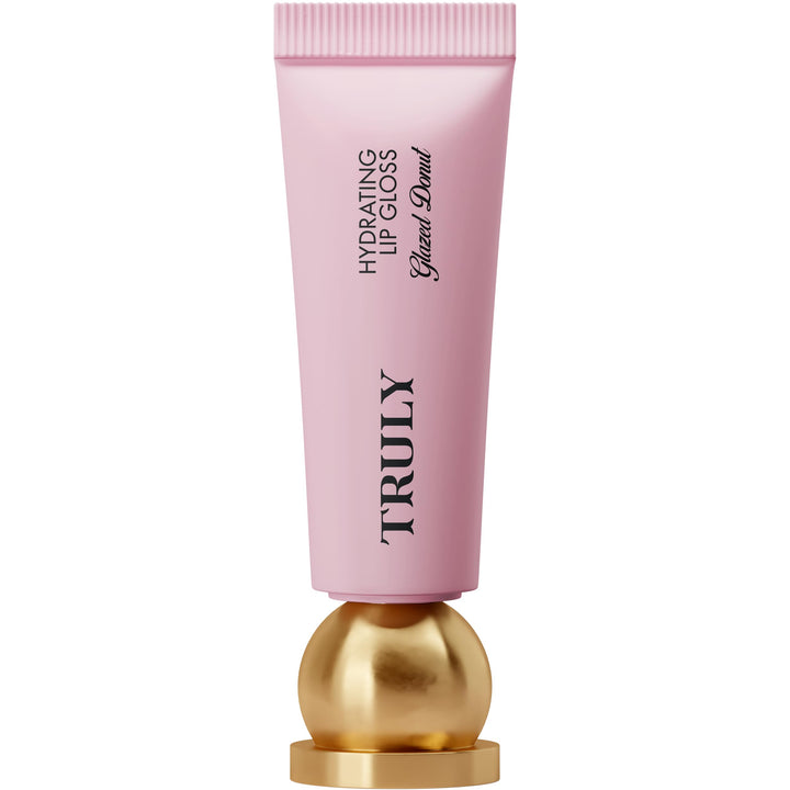 Truly front packaging tube showing mauve-pink gloss and brand