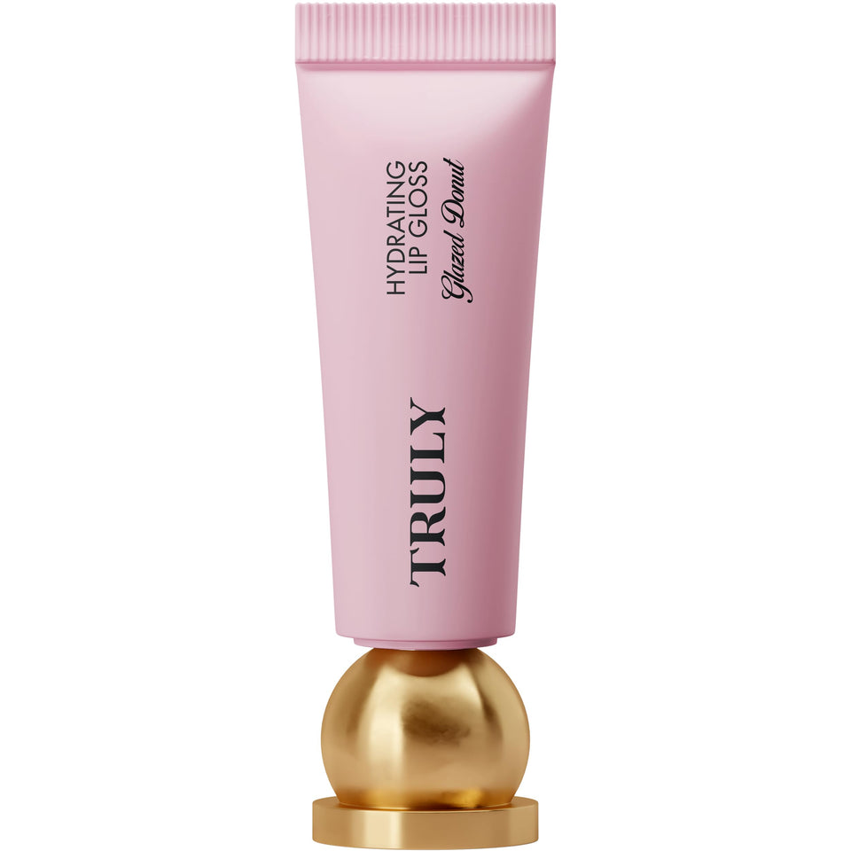 Truly front packaging tube showing mauve-pink gloss and brand