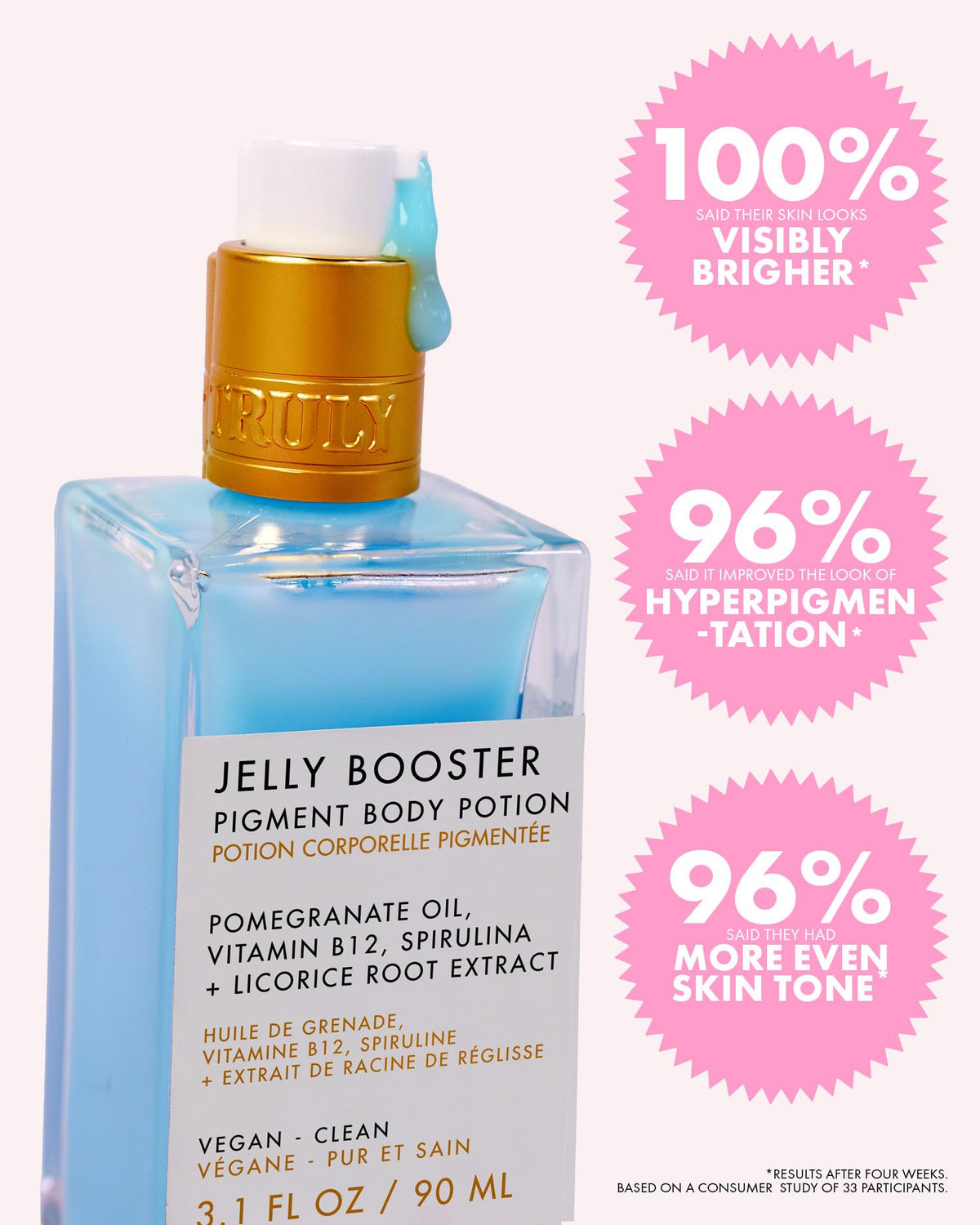 Truly applying serum to forearm to reduce appearance of dark spots