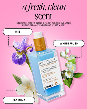 Truly close-up label highlighting key ingredients for smoother skin