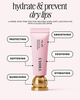 Truly applicator wand gliding gloss, illustrating smooth application and non-sticky shine
