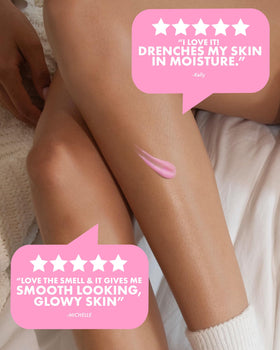 Truly applied to freshly shaved skin showing smoother, less irritated appearance