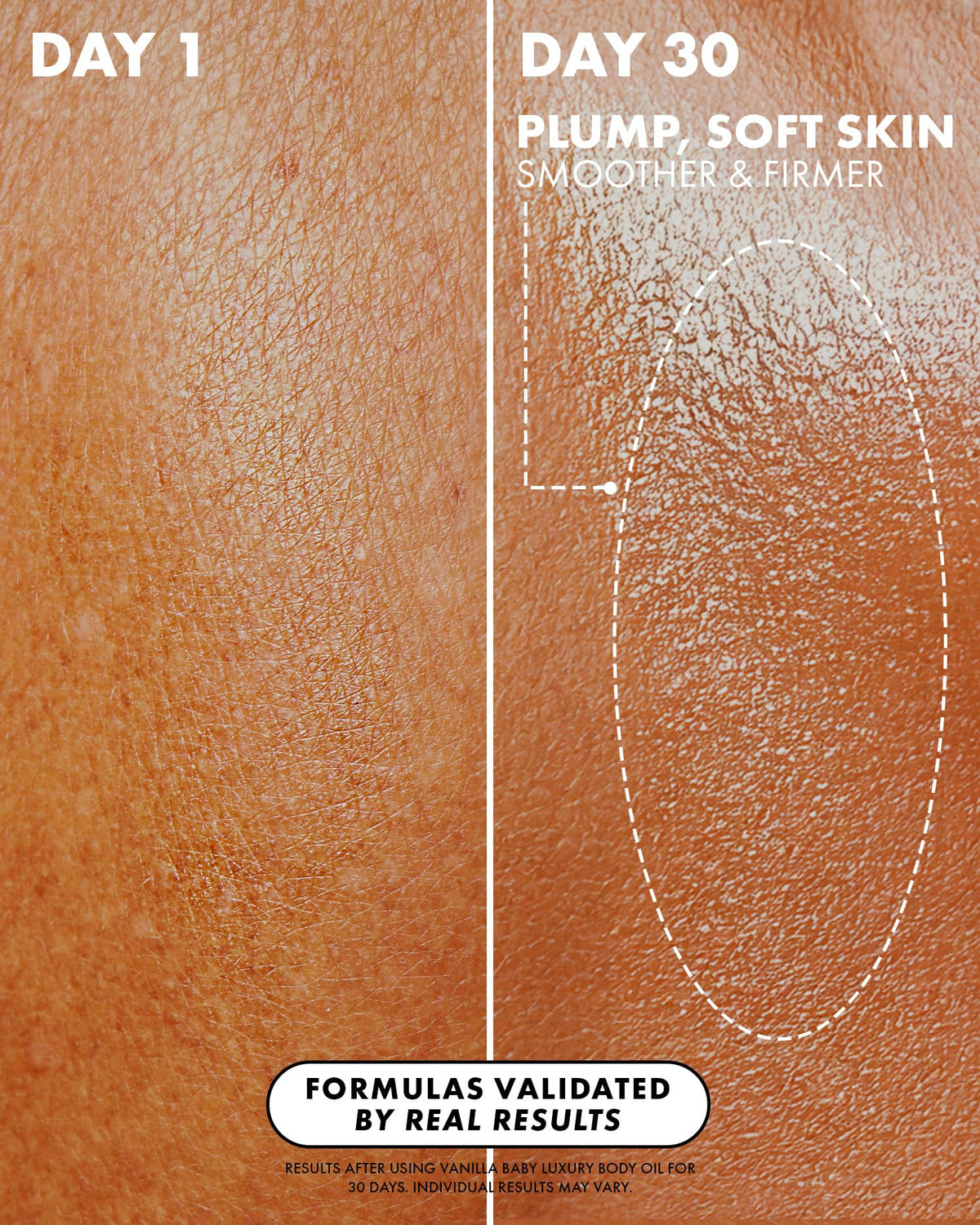 Truly oil texture on skin showing silky absorption and hydration