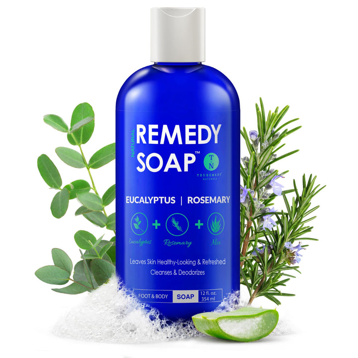 Truremedy Naturals bottle front packaging showing label and fresh scent benefit