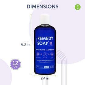 Truremedy Naturals creamy lavender lather showing rich hydration