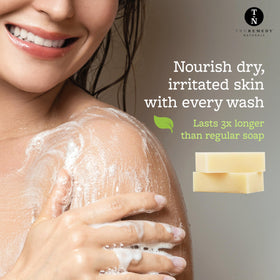 Truremedy Naturals close-up of bar texture highlighting rich lather and gentle cleanse