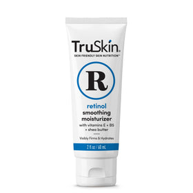 TruSkin on bathroom shelf lifestyle shot suggesting daily routine benefit