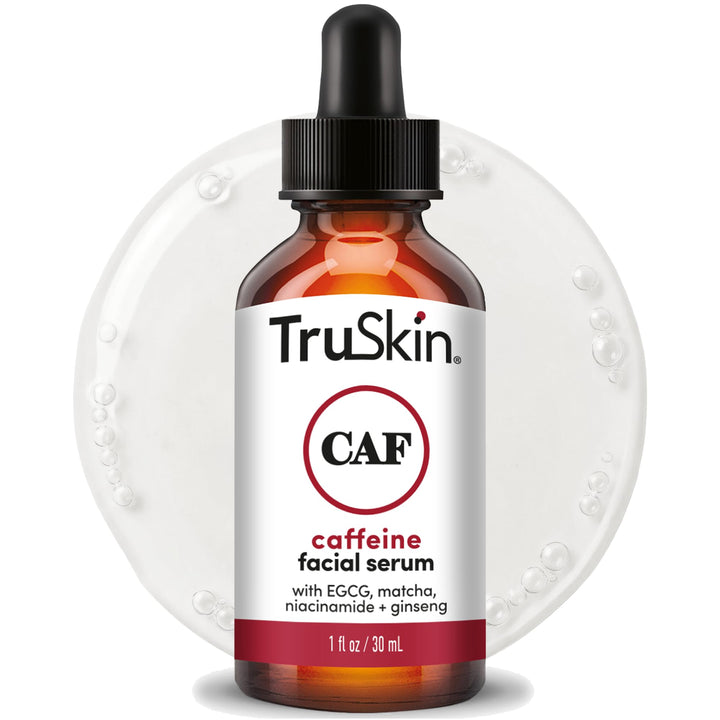 TruSkin bottle front packaging showing label and 1 fl oz size, conveys clarity