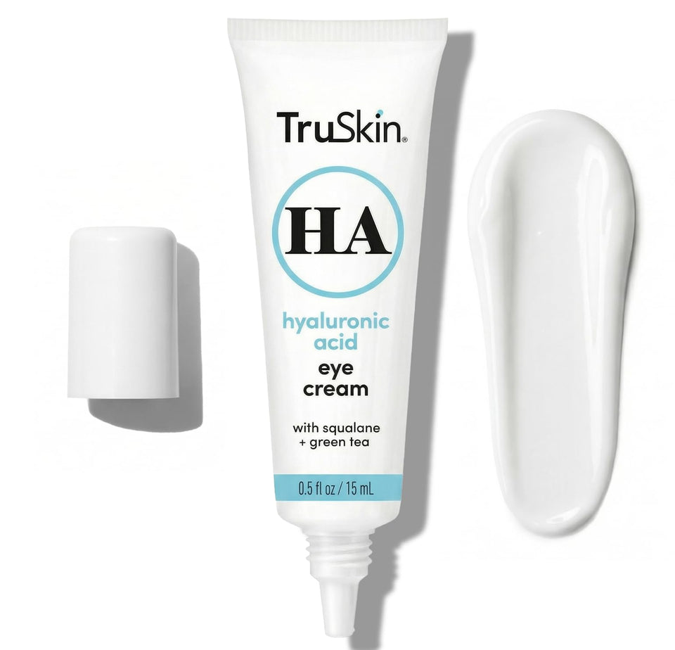 TruSkin eye cream front packaging showcasing product and branding for everyday hydration