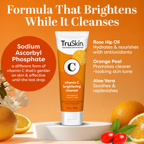 TruSkin pump dispensing cleanser for controlled, mess-free application