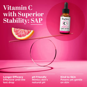 Close-up of TruSkin label highlighting active ingredients list