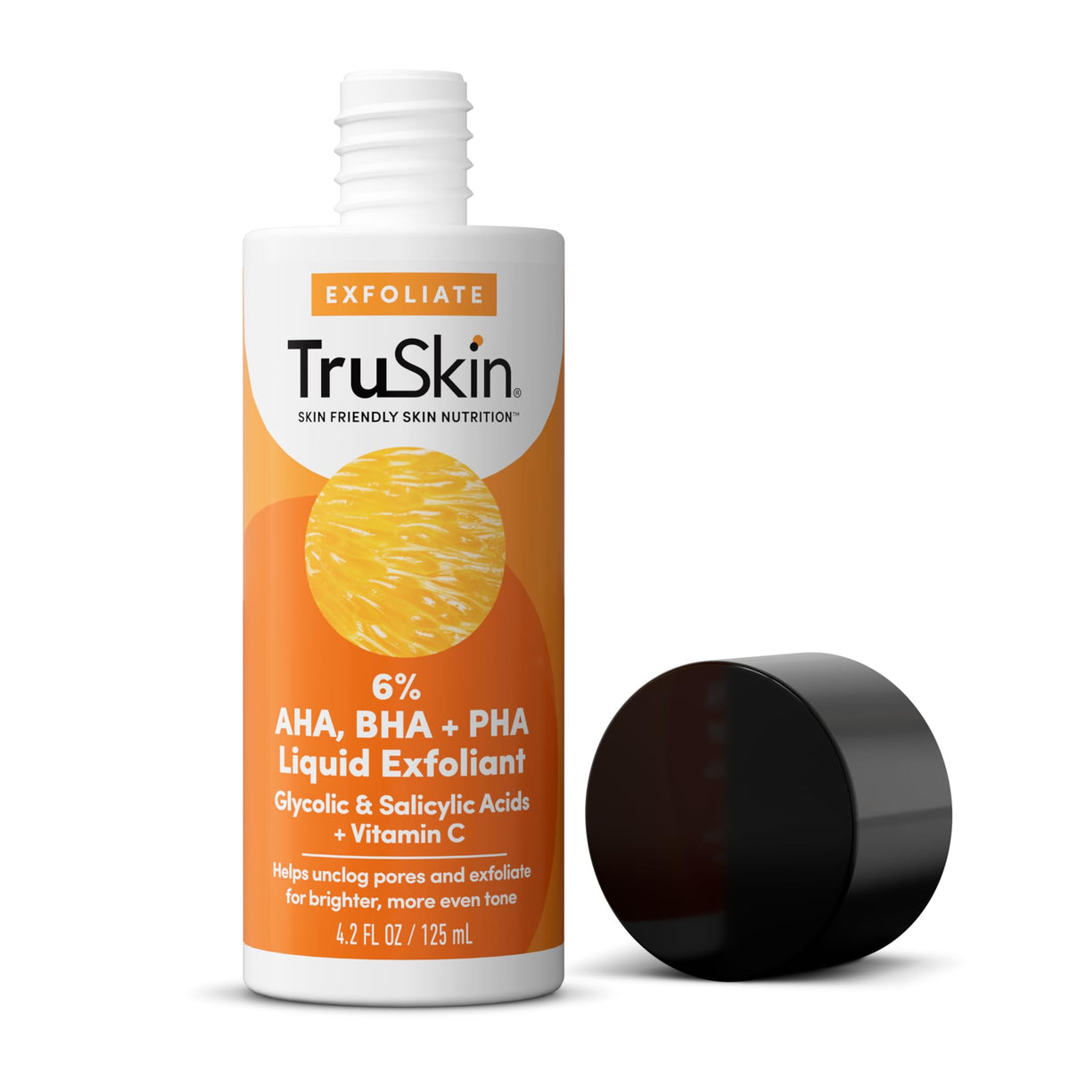 TruSkin lifestyle bathroom morning scene highlighting daily exfoliation habit