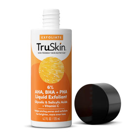 TruSkin lifestyle bathroom morning scene highlighting daily exfoliation habit