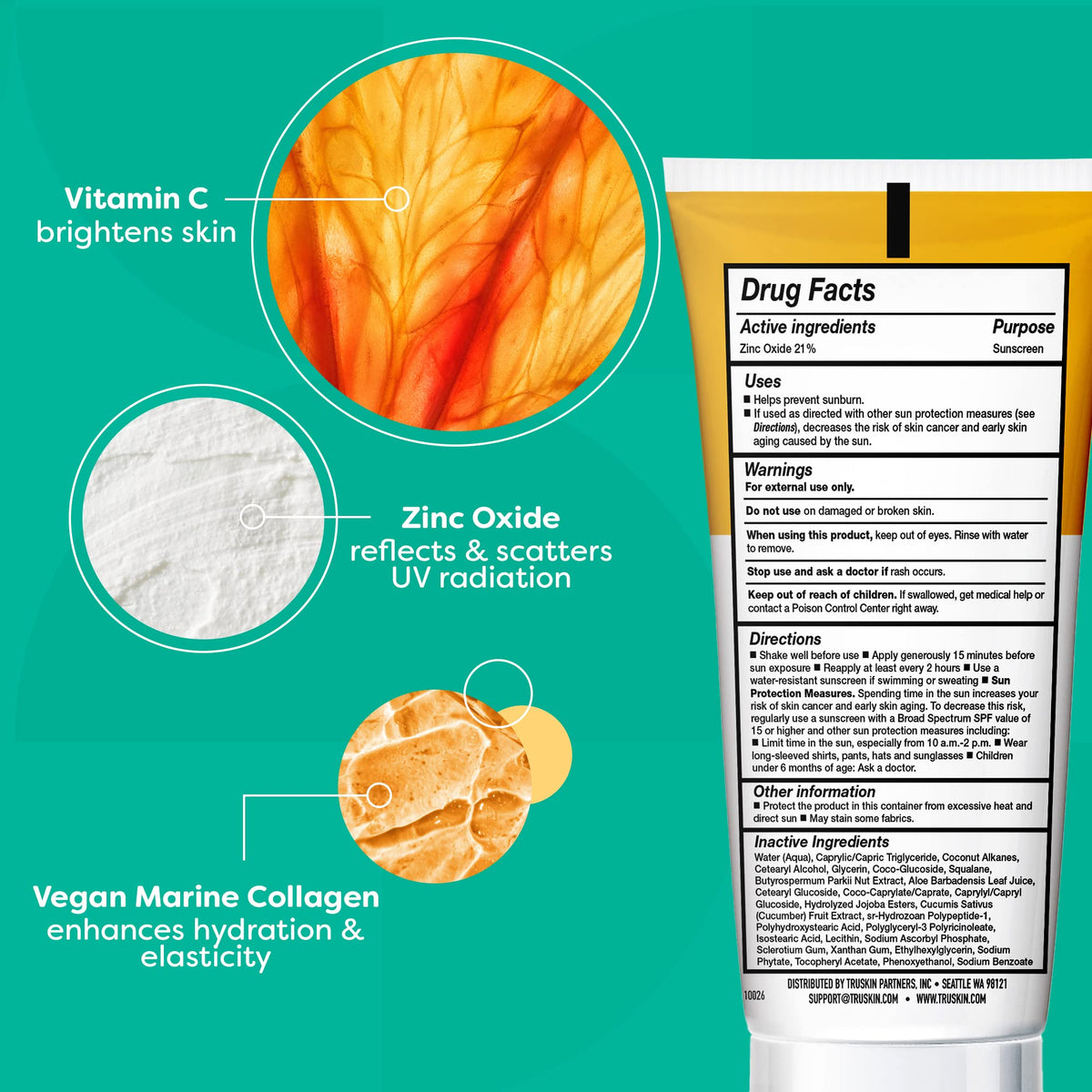 Hand applying TruSkin mineral sunscreen to show quick spread and reduced white cast benefit