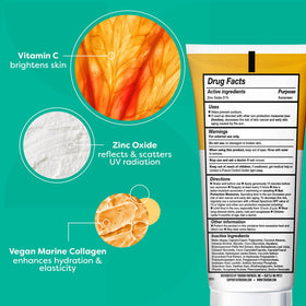 Hand applying TruSkin mineral sunscreen to show quick spread and reduced white cast benefit
